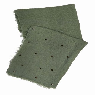 Designer Crush Star-Studded Scarf - Sage Green